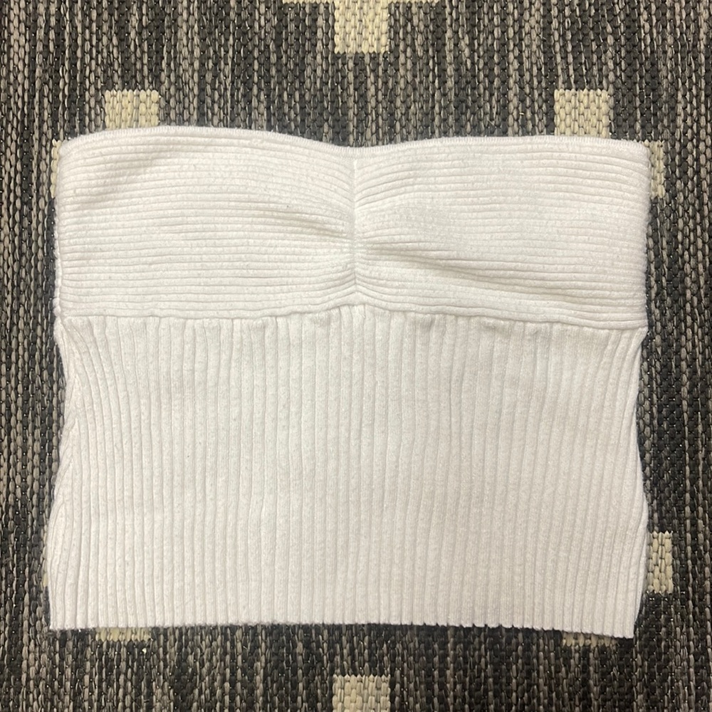 LA Hearts Medium White Tube Top Sweater - Picture 1 of 3